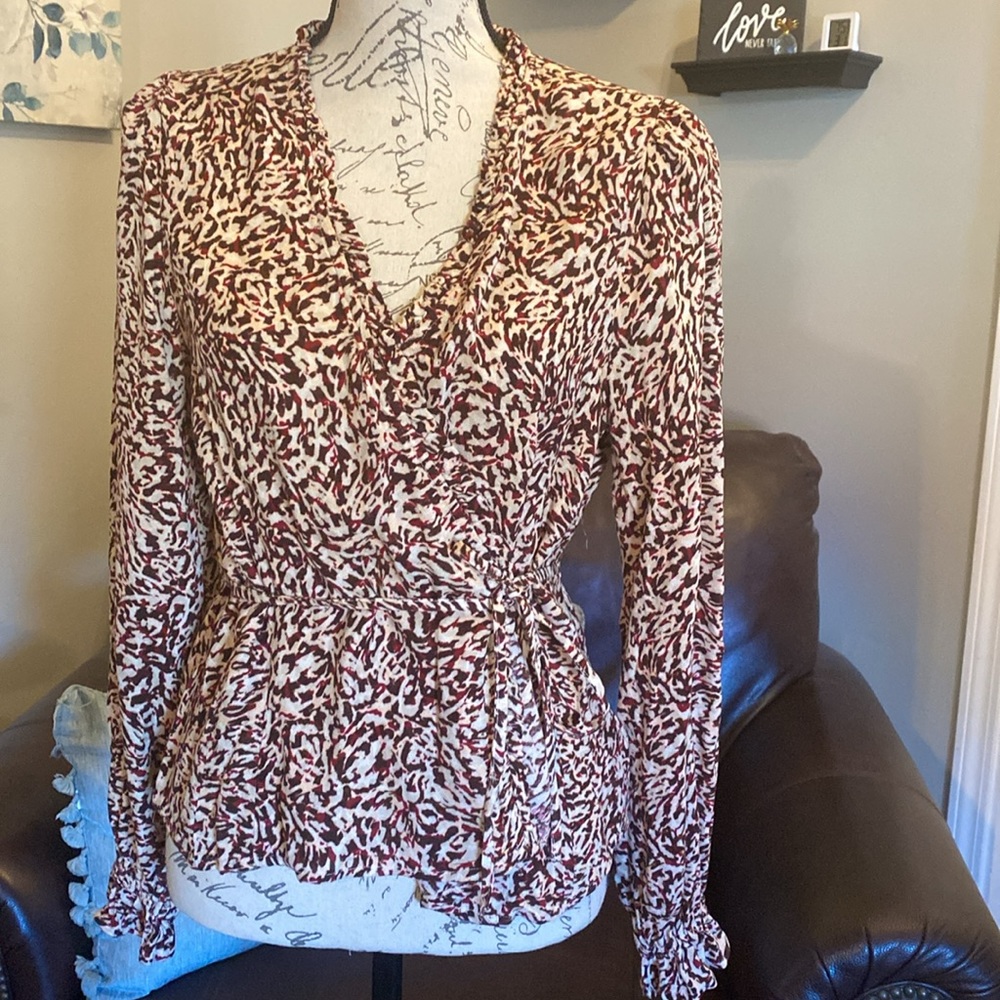 NWOT Jessica Simpson wrap blouse